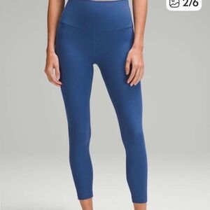 Lululemon Athletica Align Blue Ribbed Leggings
